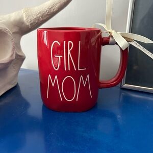Rae Dunn Red Girl Mom Mug